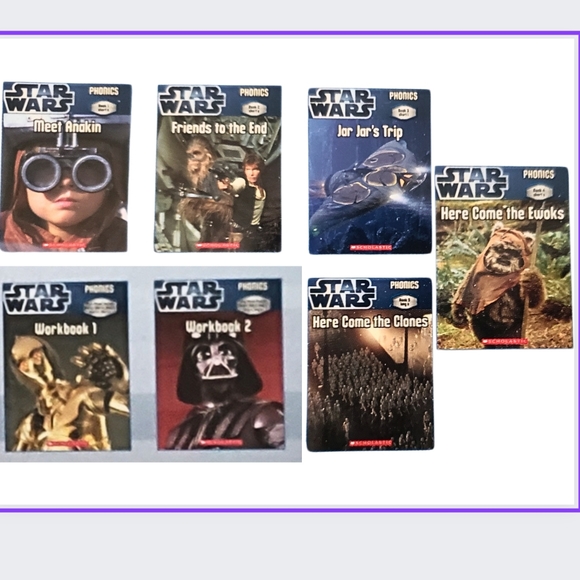 šSCHOLASTIC-PHONICS STAR WARS EDITION-NOT COMPLETE - Picture 5 of 6